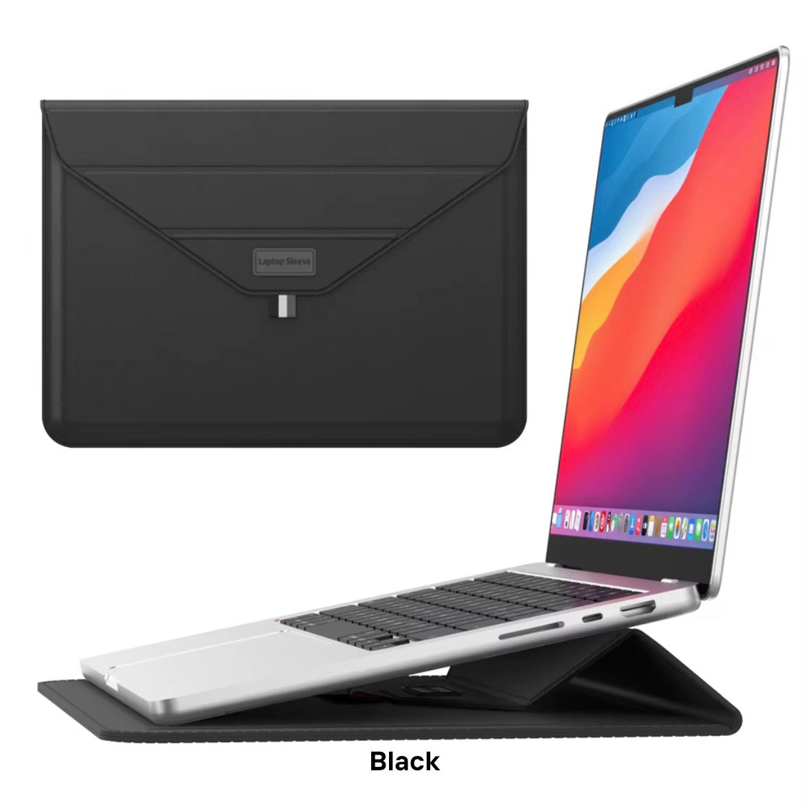 black laptop sleeve